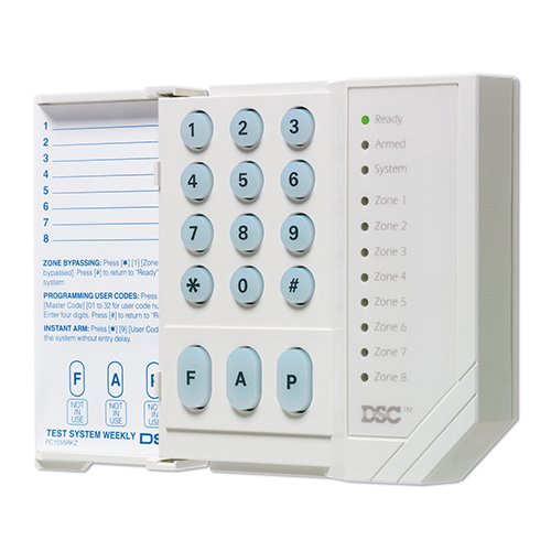 Teclado Led 8 Zonas DSC Serie Power PC1555 miniatura